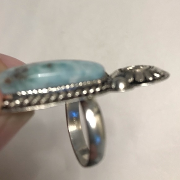 Larimar 925 Sterling Silver Ring - Picture 7 of 7